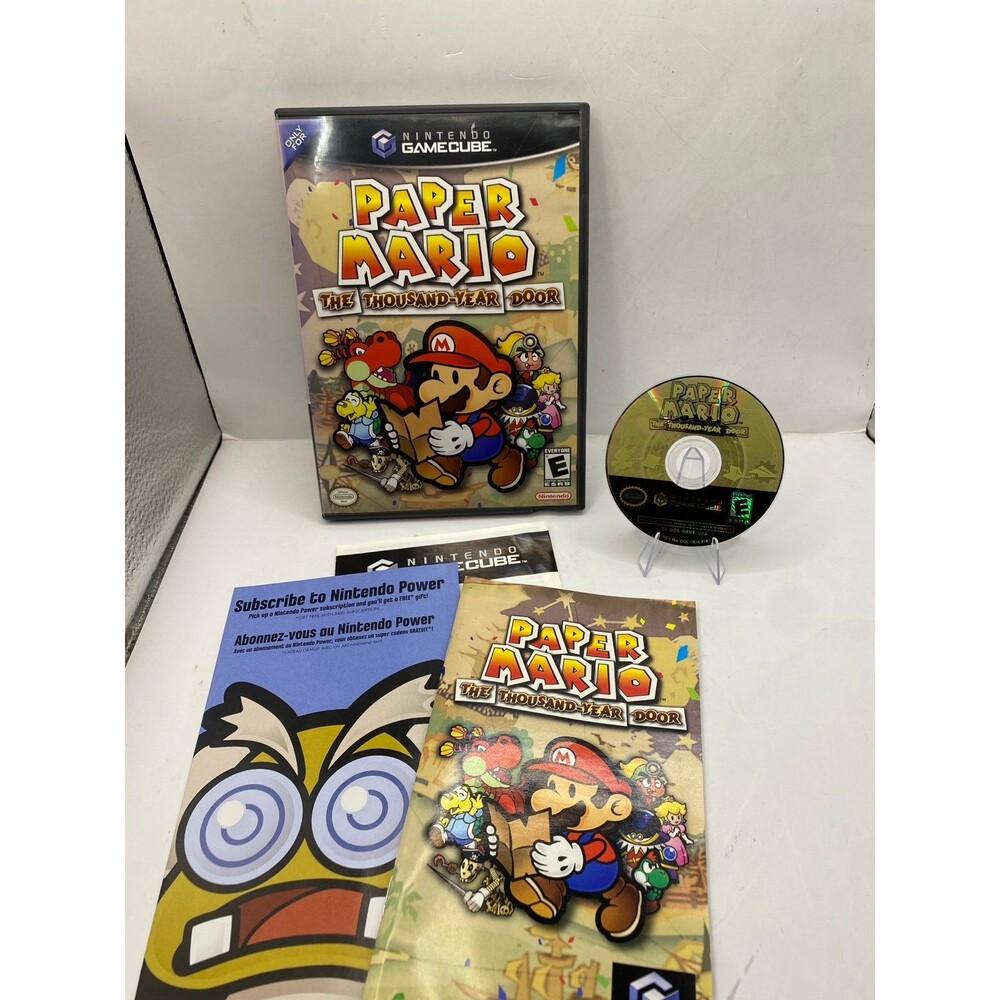 Paper Mario Thousand Year Door (GameCube, 2004) CIB Complete w/ Manual pristine